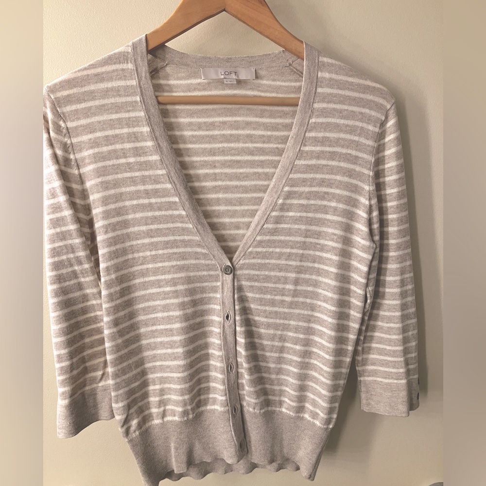 Striped cardigan